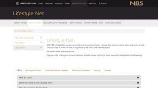 
                            3. Internet Banking - Lifestyle Net | Nelson Building Society - NBS