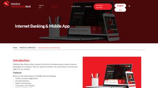 
                            2. Internet Banking & Mobile App | Mobilink Microfinance Bank