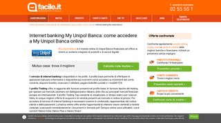 
                            7. Internet banking My Unipol Banca | Facile.it