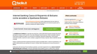 
                            3. Internet banking Sparkasse Bolzano | Facile.it