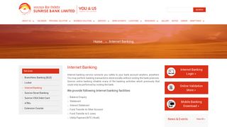 
                            6. Internet Banking - Sunrise Bank Ltd.