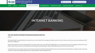 
                            11. INTERNET BANKING | The Gujarat State Co-operative Bank
