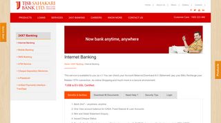 
                            3. Internet Banking - TJSB Sahakari Bank Ltd.