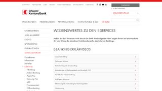 
                            13. Internet-Banking Tutorials der SZKB - Schwyzer Kantonalbank