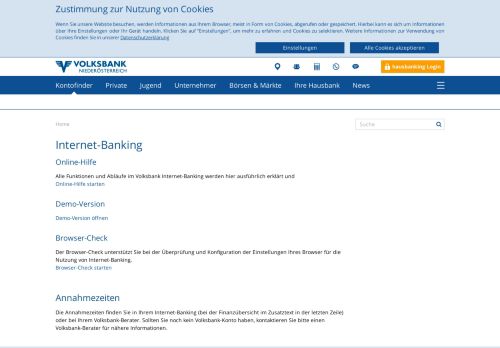 
                            3. Internet-Banking - Volksbank Niederösterreich