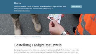 
                            3. Internet-Bestellung – Cambus.ch