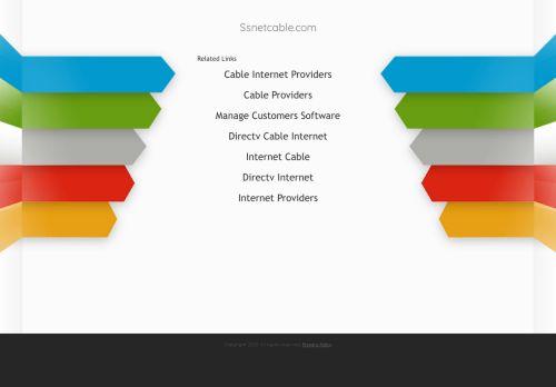 
                            2. Internet Broadband - SS Net Cable