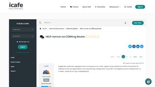 
                            13. Internet Cafe: HELP naman sa CDRKing Router (1/3) - ULOP