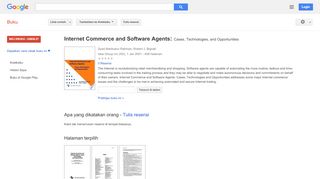 
                            9. Internet Commerce and Software Agents: Cases, Technologies, and ...