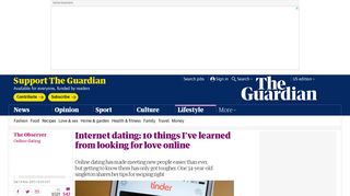 
                            9. Internet dating: 10 things I've learned from looking for ... - The Guardian