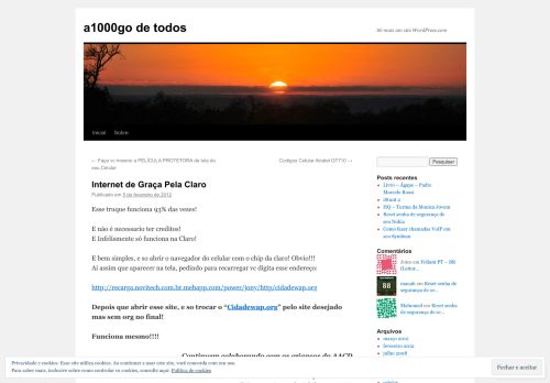 
                            12. Internet de Graça Pela Claro | a1000go de todos