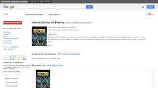 
                            7. Internet Denial of Service: Attack and Defense Mechanisms - Risultati da Google Libri