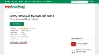 
                            9. Internet Download Manager 631 build 3 - Hỗ trợ download file cực ...