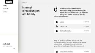 
                            9. internet & e-mail am handy einrichten - bob.at