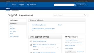 
                            4. Internet & email - Support - Bell Aliant