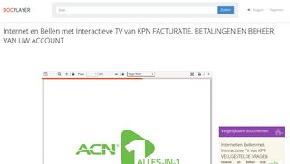 
                            12. Internet en Bellen met Interactieve TV van KPN FACTURATIE ...