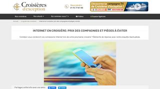 
                            8. Internet en croisière: prix des compagnies et pièges à éviter