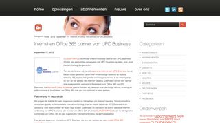 
                            9. Internet en Office 365 partner van UPC Business - CLOUDFORYOU