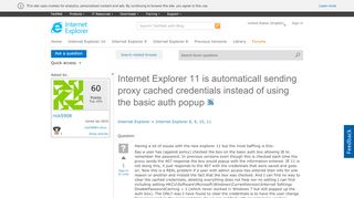 
                            1. Internet Explorer 11 is automaticall sending proxy cached ...