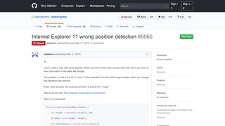 
                            1. Internet Explorer 11 wrong position detection · Issue #5065 ... - GitHub