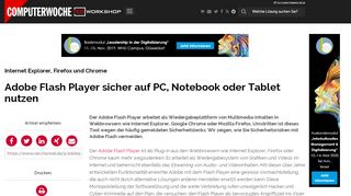 
                            9. Internet Explorer, Firefox und Chrome: Adobe Flash Player sicher auf ...