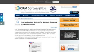 
                            12. Internet Explorer Settings For Microsoft Dynamics CRM Compatibility ...