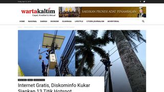 
                            4. Internet Gratis, Diskominfo Kukar Siapkan 13 Titik Hotspot | Wartakaltim