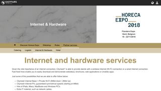 
                            12. Internet & Hardware / Horeca Expo 2018, Gent - Easyfairs