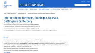 
                            6. Internet Home Heymans, Groningen, Uppsala, Göttingen & Canterbury ...