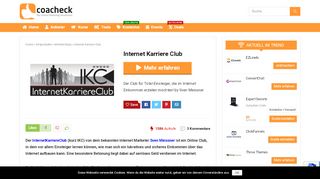 
                            2. ▷ Internet Karriere Club ? • 2019 • Alle Infos, Kosten & Erfahrungen