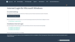 
                            1. Internet Login für Microsoft Windows [gigaspeedsurfer Essen/Duisburg]