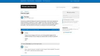 
                            4. Internet login / Geekbench / Discussion Area - Primate Labs Support