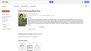 
                            8. Internet Marketing Made Easy