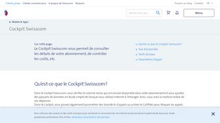 
                            1. Internet mobile à l'étranger: Cockpit | Swisscom