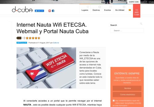 
                            10. ▷ Internet Nauta Wifi ETECSA. Webmail y Portal Nauta Cuba | D-CUBA