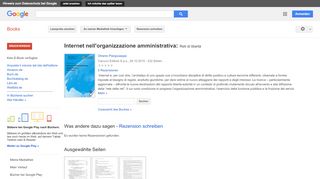 
                            6. Internet nell'organizzazione amministrativa: Reti di libertà - Google Books-Ergebnisseite