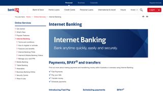 
                            2. Internet & Online Banking , online services | BankSA