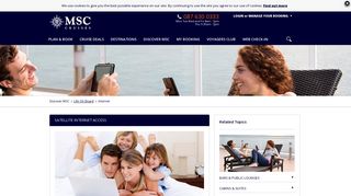 
                            1. Internet Packages: Wifi services on board our cruises | MSC Cruises