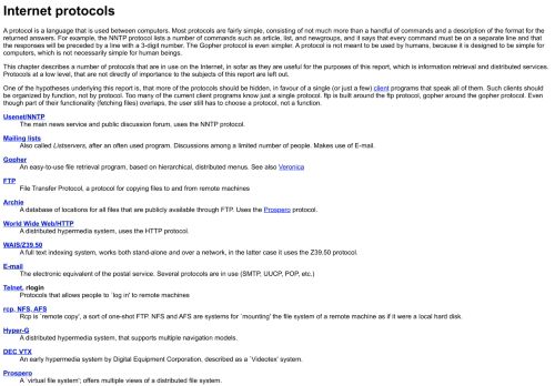 
                            10. Internet protocols - World Wide Web Consortium