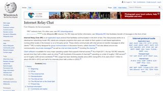 
                            13. Internet Relay Chat - Wikipedia