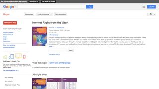 
                            12. Internet Right from the Start - Resultat for Google Books