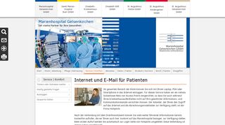 
                            4. Internet und E-Mail für Patienten: Marienhospital Gelsenkirchen GmbH