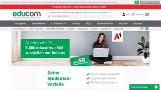 
                            12. Internet und TV für Studenten - educom