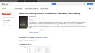 
                            8. Internet und Werbung: Studie zu Onlinewerbung, Vermarktung und ...