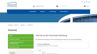 
                            12. Internet— Uni Oldenburg