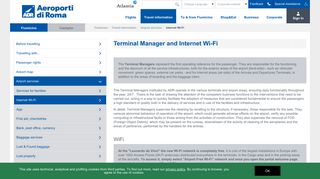 
                            6. Internet Wi-Fi - Aeroporti di Roma - Fiumicino