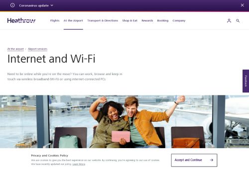 
                            7. Internet | Wi-Fi and internet cafes | Heathrow