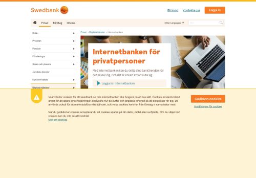 
                            10. Internetbanken privat - hantera privatekonomin online | Swedbank