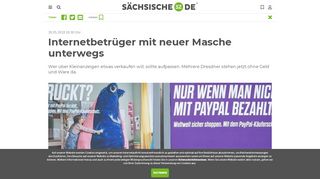 
                            9. Internetbetrüger mit neuer Masche unterwegs | Sächsische.de