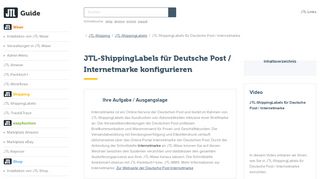 
                            6. Internetmarke: Versandlabel konfigurieren - JTL-Guide - JTL-Software